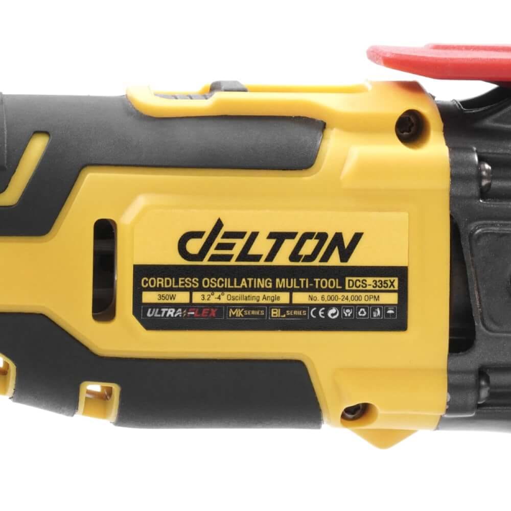 ชุดเครื่องมืออเนกประสงค์ไร้สาย (พร้อมแบตเตอรี่) DELTON รุ่น DCS-335X ULTRAFLEX 20V 4AH_6